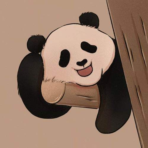 大熊猫小时候的照片头像：希望自己自由自在 迷人可爱