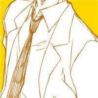 领带漫画男生头像：合体。