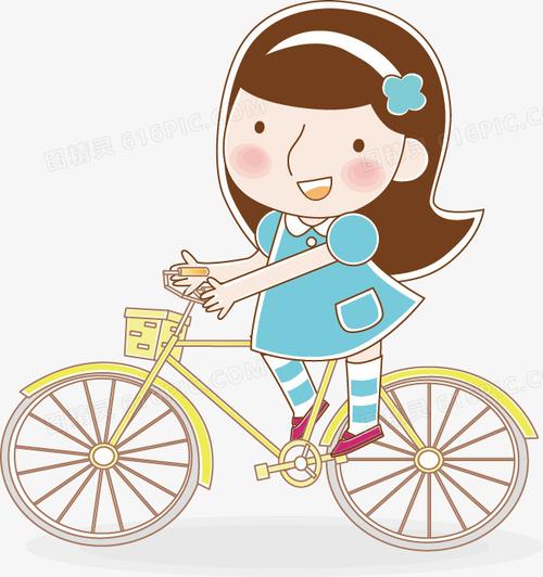 骑自行车女孩 头像图片：没有什么是不可能的