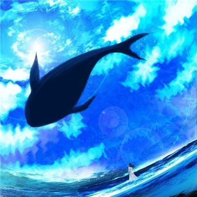 林颜的鲸鱼喷水头像：世界上没有什么蓝颜