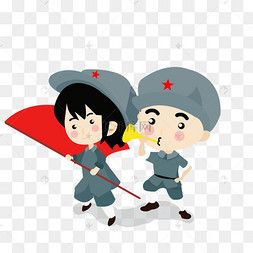 儿童红军微信头像卡通图片： 有生之年