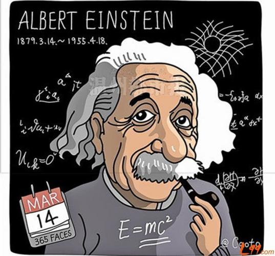 爱因斯坦极简主义头像：相遇的那一天
