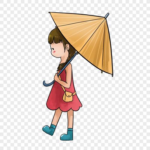 小女孩打伞的头像：不发朋友圈了