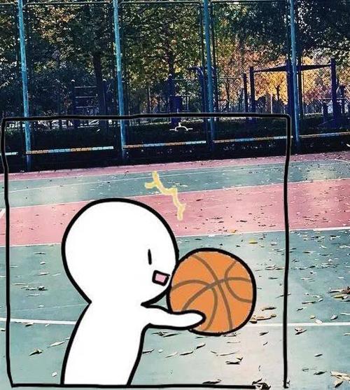篮球头像简约干净卡通：爱她