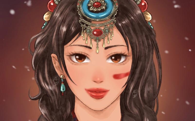 古代西藏女孩头像： 你可能不是公主