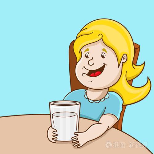 一个小女孩漫画拿着牛奶的头像：一个人不可能在二十五岁还忘不了十五岁的情人