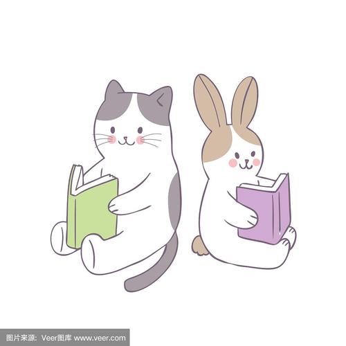 猫和兔的闺蜜头像二次元图片： 如果今生我们注定擦肩而过