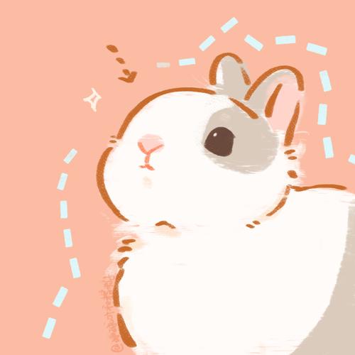 萌萌的小可爱兔子头像：因为是女汉子所以又多了一条不哭的理由。