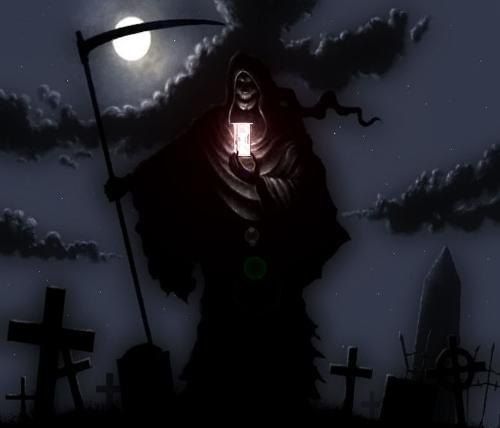 骷髅死神的头像：虽然我也曾努力过 只是感动了所有人 却唯独没有感动你。