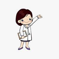 卡通的女性医生头像图片：勤勤俭俭你最持家
