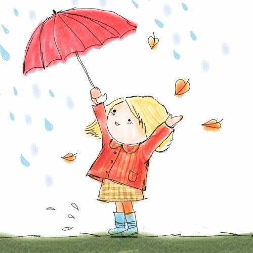 不带伞的卡通头像：世界上最幸福的事情莫过于在想哭的时候还有人逗你笑。　　　　