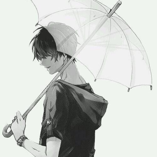 日系动漫雨伞头像男：你肯定也想像衣服一样