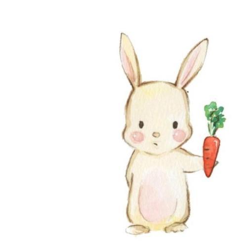 卡通情侣兔子抱着萝卜头像：5 再好的链子拴不住爱跑的狗。