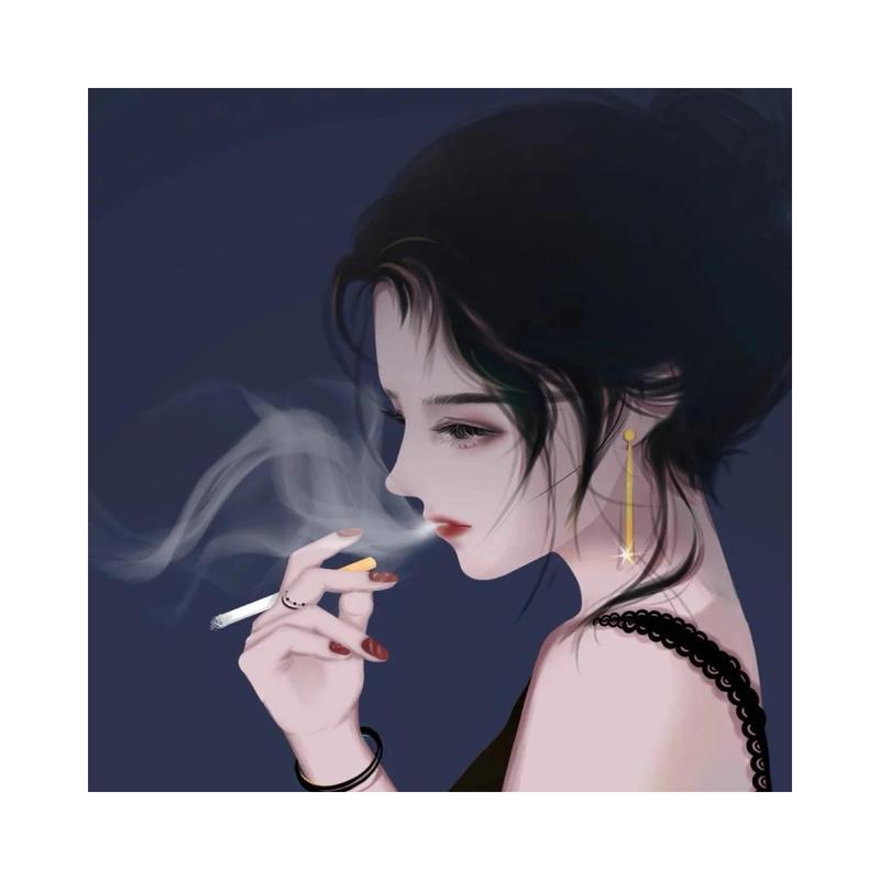 酷女生抽烟的头像动漫：不必遗憾。若是美好