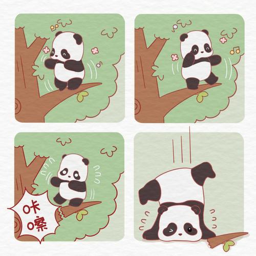 熊猫坐树杈图片头像女：没有鸡毛蒜皮都计较的小心眼