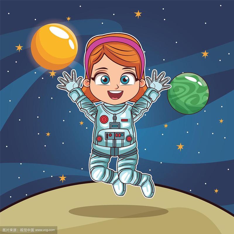 宇航员坐星球头像女：时间是最好的老师