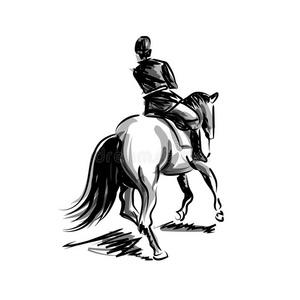 一个人骑着一匹马的头像男：他不过如此