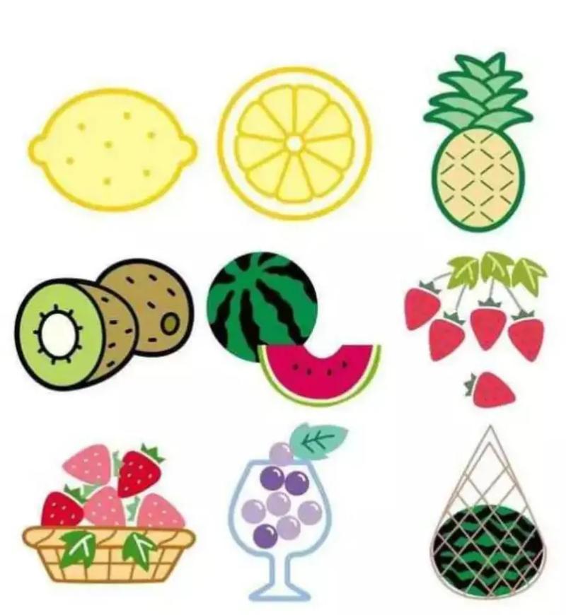 100种可爱简笔画头像水果：做人其实很简单
