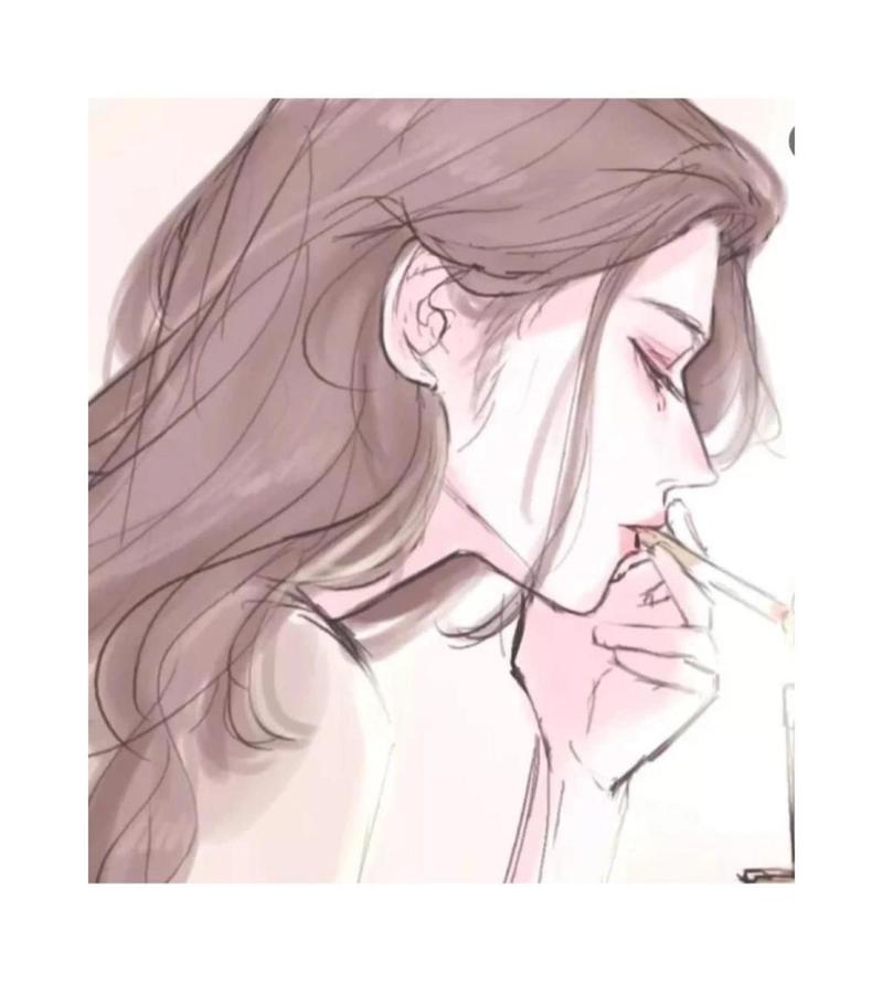 女士动漫吸烟头像可爱：世上最糟糕的感受