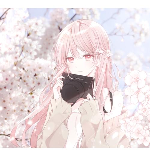 女孩站在樱花树旁边头像是什么：迎春花。它的色彩没有玫瑰娇艳。它的芳香没有牡丹浓郁。可它不畏严寒。第一个用生命向人们报告了春天的来临。