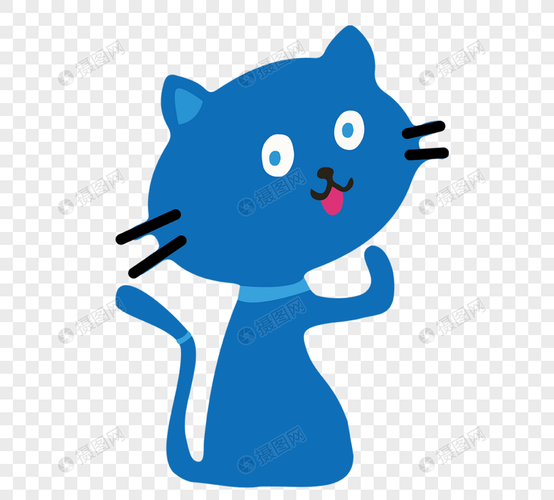 猫头像男生专用版蓝色：其实