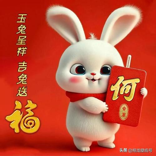 最吉利的兔子微信头像招财可爱：新的一年