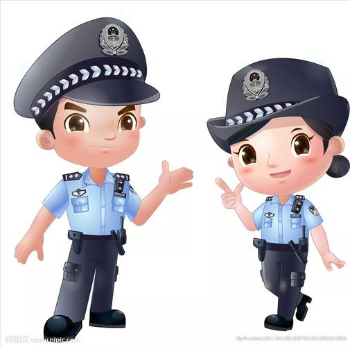 戴帽子警察素描头像：人生不可能总是顺心如意