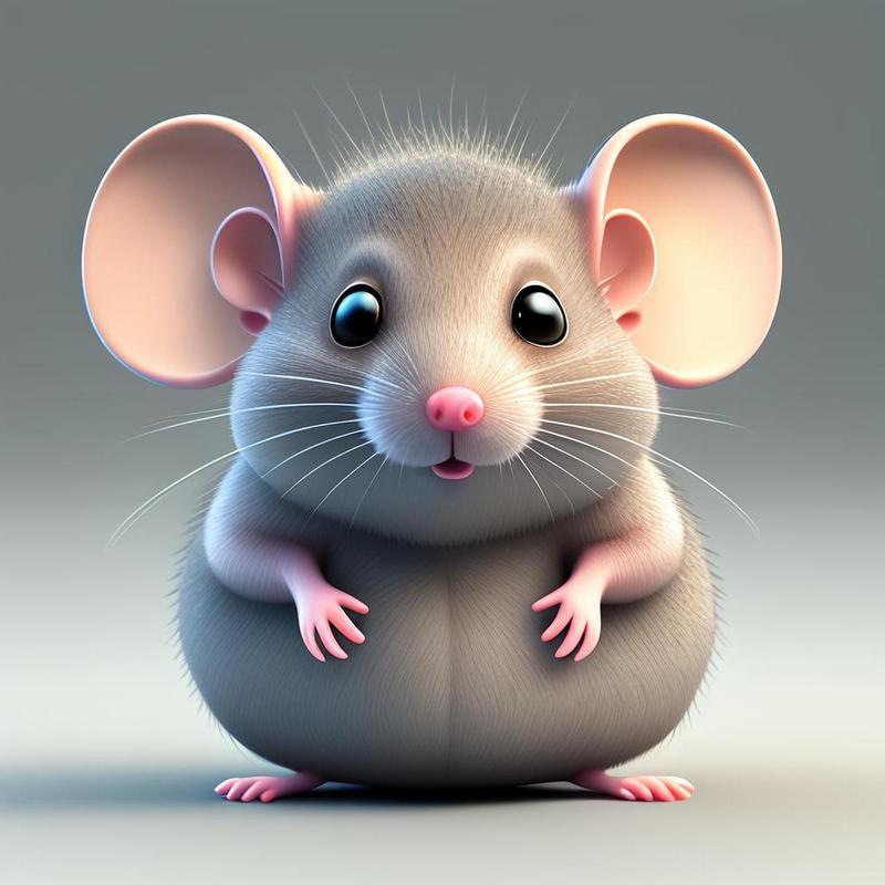 老鼠头像可爱单人：喜欢我请扣1 不喜欢请扣眼珠子