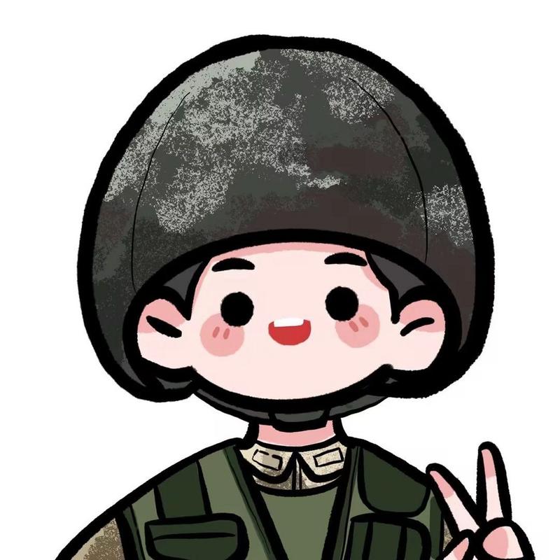 军人职业卡通可爱头像：希望今天的梦有酸奶 薯条 蛋糕 草莓 还有你