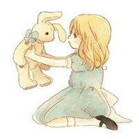 抱着兔子的少年头像女： 独当一面的女孩不需要立场。