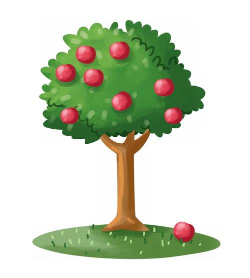 春天树上挂红苹果头像图片：心儿憧憬着未来
