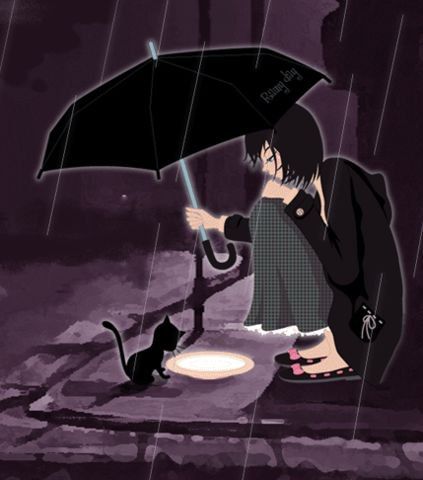 下雨打伞头像男真人可爱： 这个世界上没有什么事是放不下的