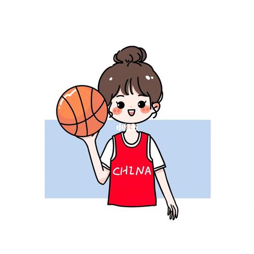 抱篮球的女生头像 卡通：请你勇敢一点不用害怕亏欠