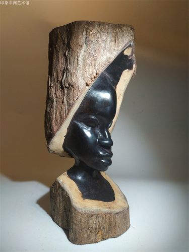 非洲乌木雕头像： 感觉累的时候