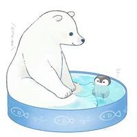 孤独北极熊头像：在你的世界中
