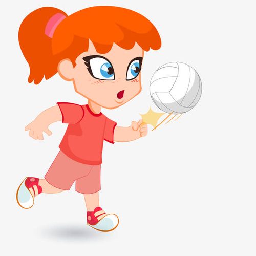 小女孩打排球头像图片：这是不是你一直想要的生活