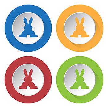 四个兔子头像原图图片：如果一个人真的想你