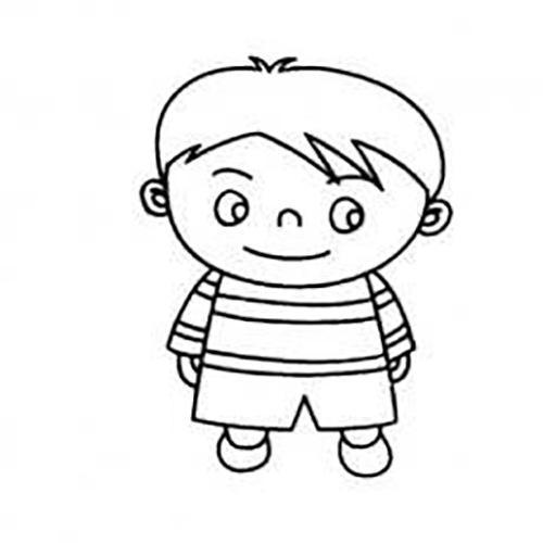 小男生卡通头像简笔画 图文可爱：不适合的鞋子