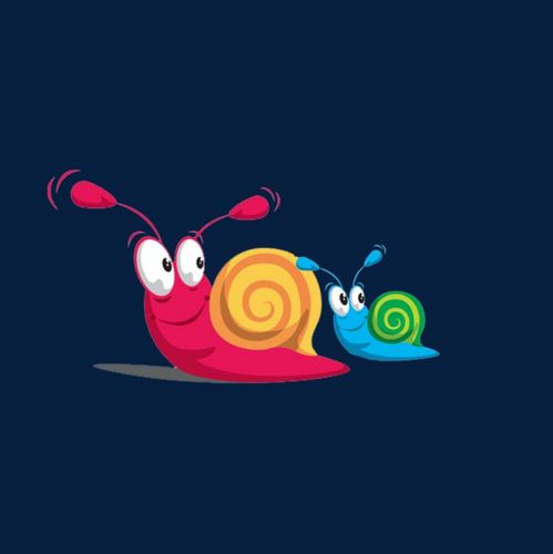 简单头像图案小蜗牛：其实很简单