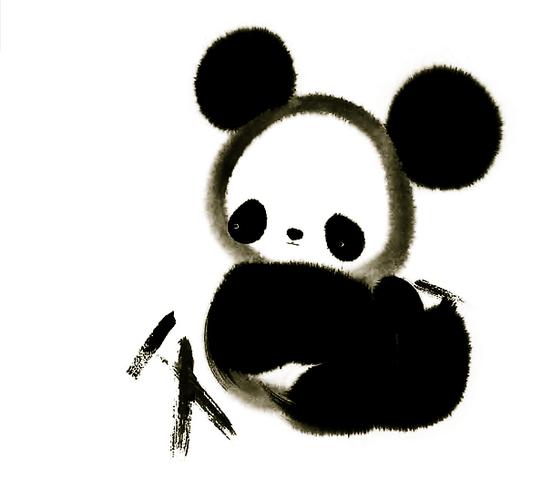 熊猫的头像可爱图片卡通图片：不要对我忽冷忽热的