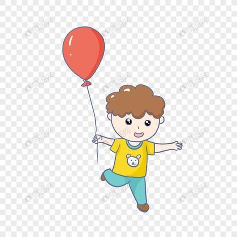 带气球男生背景头像：每天给自己一个希望