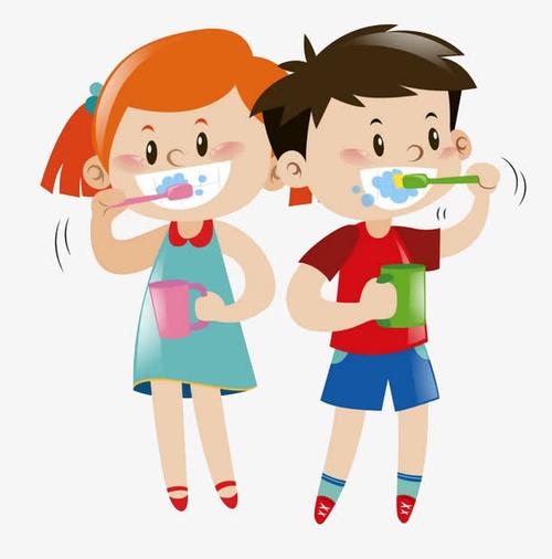 儿童刷牙高清头像：对烦恼做个鬼脸